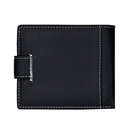 Men Wallets Short Bifold Business Leather Wallet - 1 - Wallets
