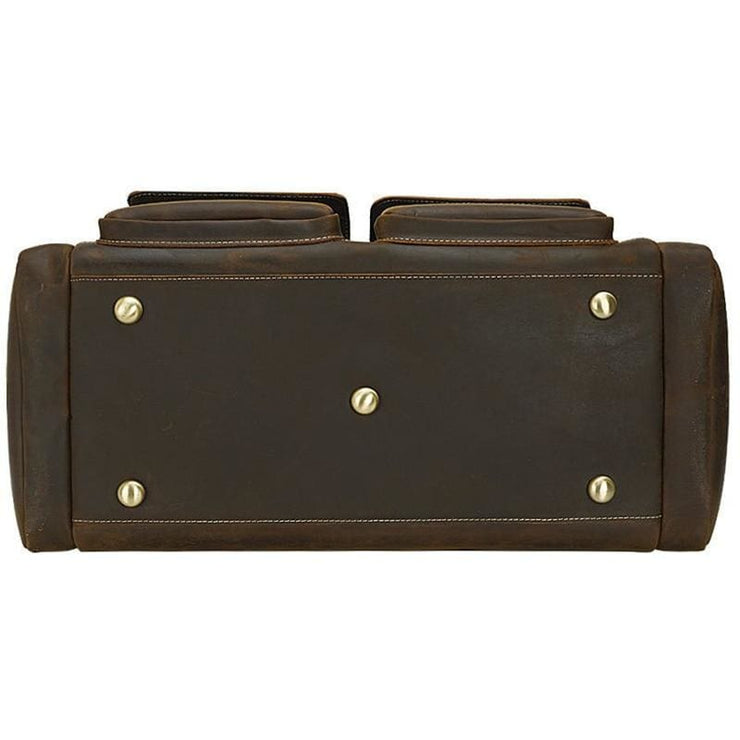 Mens Crazy Horse Leather Travel Bag Cow Leather - Men_Briefcase
