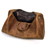 Mens Crazy Horse Leather Travel Bag Cow Leather - Men_Briefcase