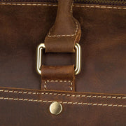 Mens Crazy Horse Leather Travel Bag Cow Leather - Men_Briefcase