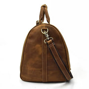 Mens Crazy Horse Leather Travel Bag Cow Leather - Men_Briefcase