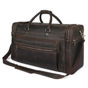 Mens Crazy Horse Leather Travel Bag Cow Leather - Men_Briefcase