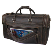 Mens Crazy Horse Leather Travel Bag Cow Leather - Men_Briefcase