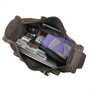 Mens Crazy Horse Leather Travel Bag Cow Leather - Men_Briefcase