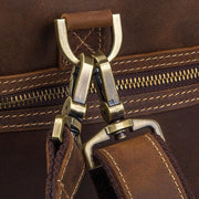 Mens Crazy Horse Leather Travel Bag Cow Leather - Men_Briefcase