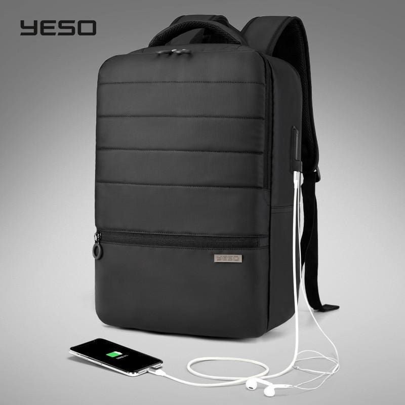 bellabydesignllc Men’s laptop backpack with USB charging waterproof