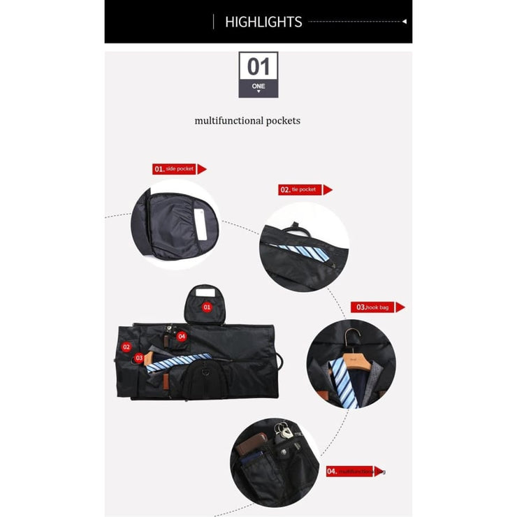 Multifunctional Men Duffle Bag - Men_Briefcase