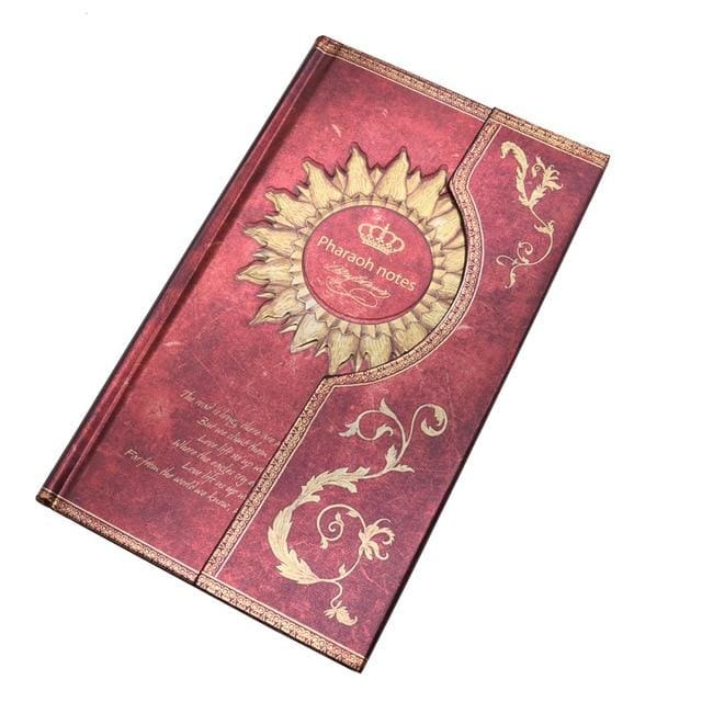 Mysterious Retro Magnet Buckle Magic Notebook Diary - Red 1 pcs / 192 by 115 by 18mm - wallet