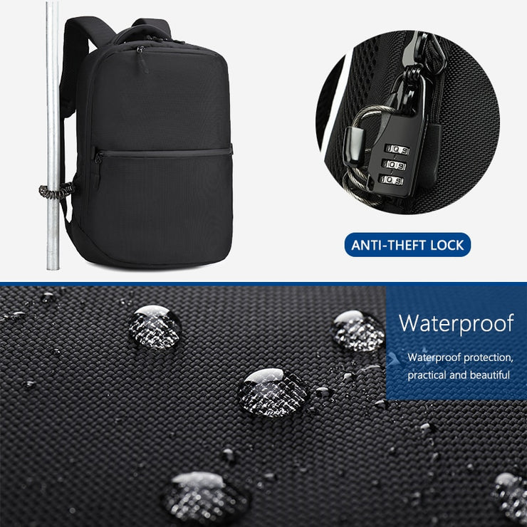 Backpack Waterproof Oxford Men Backpacks USB