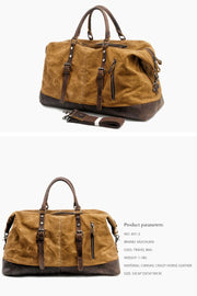 Canvas Leather Travel Duffel Bags