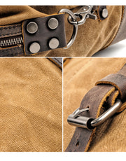 Canvas Leather Travel Duffel Bags