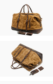 Canvas Leather Travel Duffel Bags