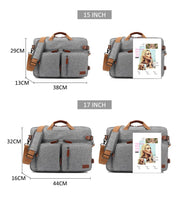 17 Inch Convertible Briefcase Men Business Handbag