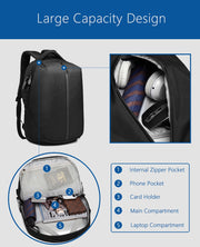 Backpack USB Charging School Bag Men 15.6 Waterproof Backpacks