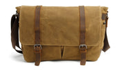 Men's Messenger Bags 14 inch Laptop Briefcase Bag Vintage Waterproof