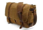 Men's Messenger Bags 14 inch Laptop Briefcase Bag Vintage Waterproof