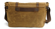 Men's Messenger Bags 14 inch Laptop Briefcase Bag Vintage Waterproof