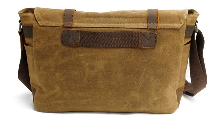 Men's Messenger Bags 14 inch Laptop Briefcase Bag Vintage Waterproof