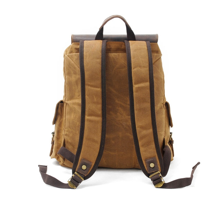 Canvas bag with leather