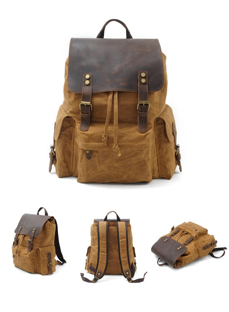Backpacks Large Capacity Waterproof Vintage Daypacks