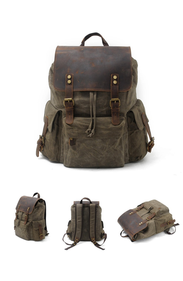 Backpacks Large Capacity Waterproof Vintage Daypacks