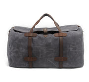 Vintage Pure Cotton Canvas Leather Travel Duffle Bags