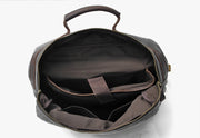 Canvas Leather Backpacks 14" Laptop Waterproof Daypacks