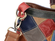 Genuine Leather Luxury Designer Women Messenger Bags Patchwork