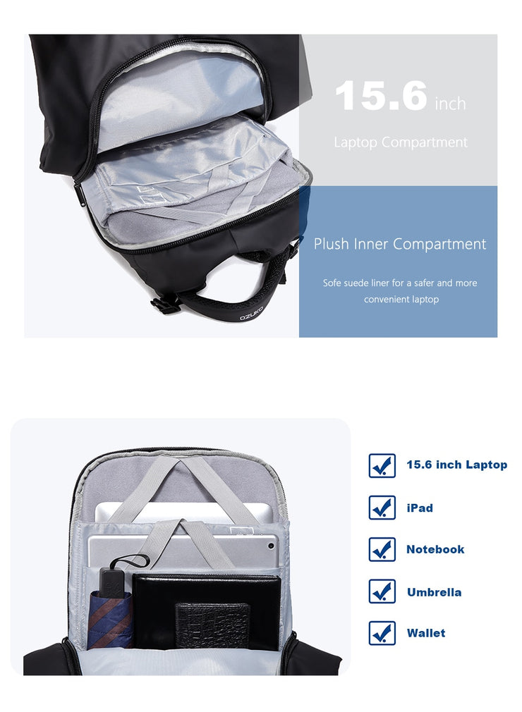 Backpack Men 15.6 inch Casual Waterproof