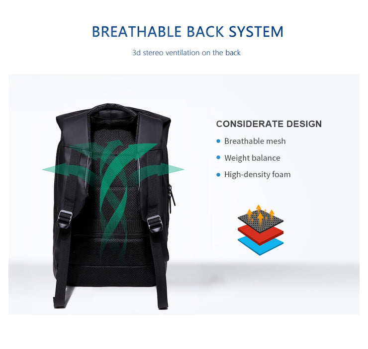 Backpack Men 15.6 inch Casual Waterproof