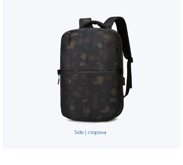 Backpack Waterproof Oxford Men Backpacks USB