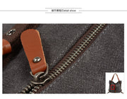 Canvas women's bag casual bucket shoulder bag