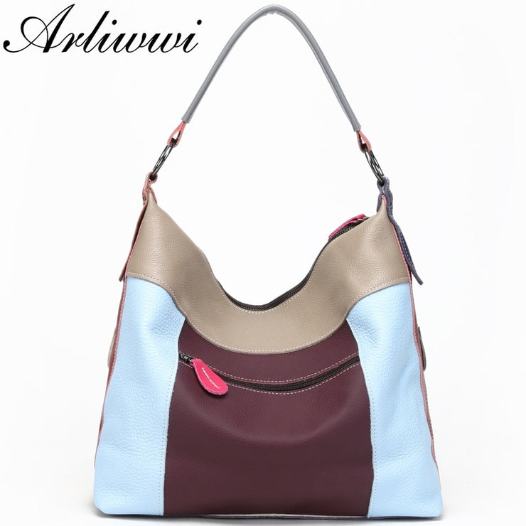 Genuine First Layer of Cow Leather Shoulder Bags