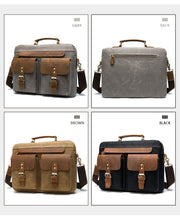 Men Briefcases Bag Genuine Leather