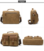 Men Briefcases Bag Genuine Leather