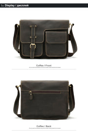 Travel Shoulder Business Messenger Bag Genuine Leather