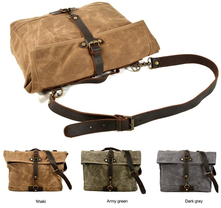 Retro Canvas Men Messenger Bag Laptop Bookbag