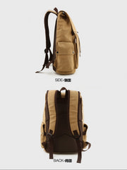 Backpack leisure shoulder travel Retro canvas backpacks