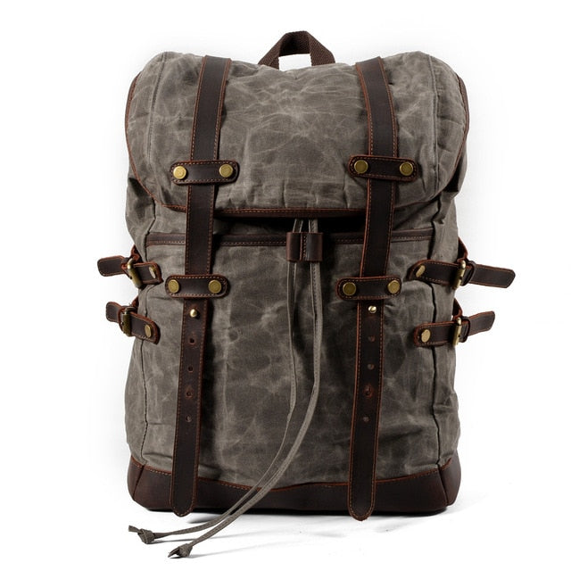 Canvas bag leisure backpack