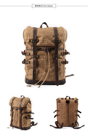 Canvas bag leisure backpack