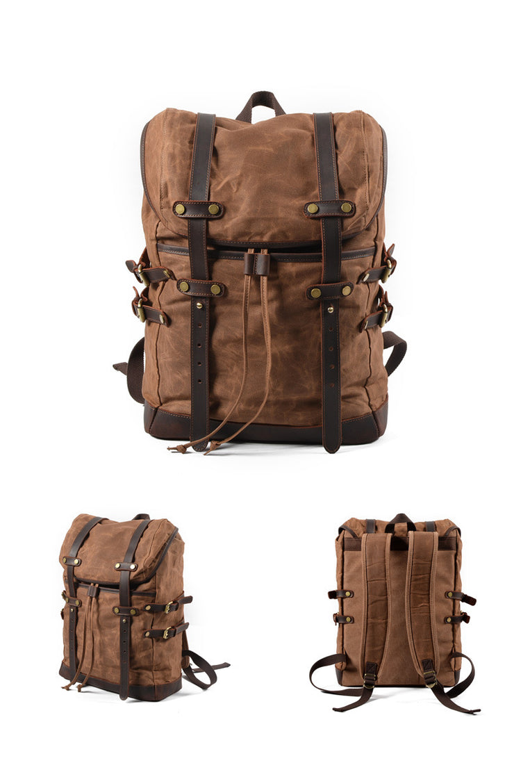 Canvas bag leisure backpack