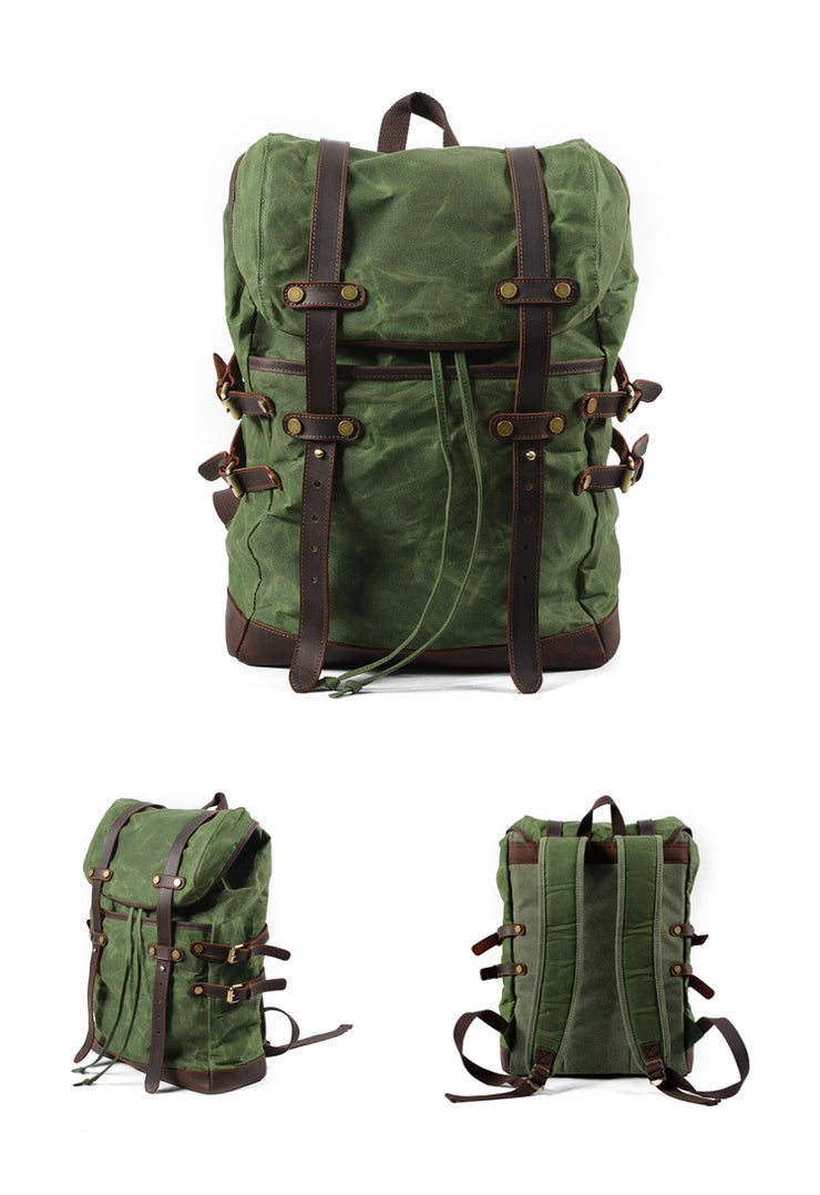 Canvas bag leisure backpack