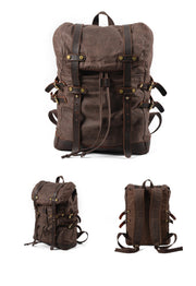 Canvas bag leisure backpack