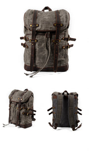 Canvas bag leisure backpack