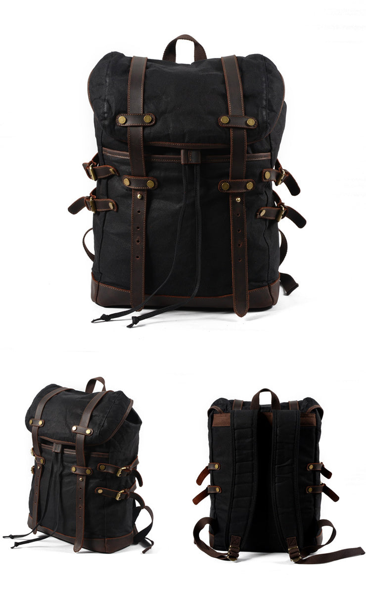 Canvas bag leisure backpack