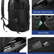 Multi-function USB Charging Backpack Large Capacity Waterproof Travel Bag