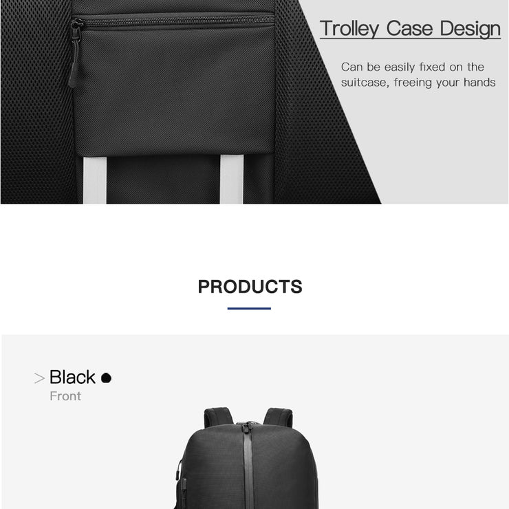 Multi-function USB Charging Backpack Large Capacity Waterproof Travel Bag