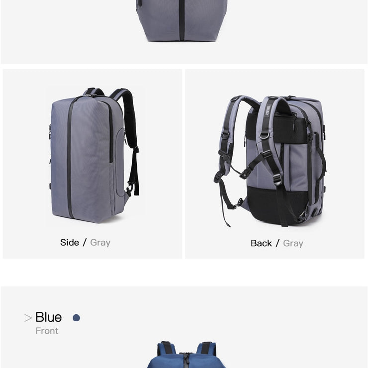 Multi-function USB Charging Backpack Large Capacity Waterproof Travel Bag