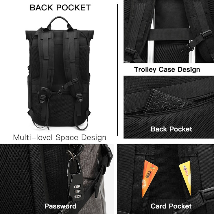 Multi-function Men Anti Theft Backpack 15.6 inch