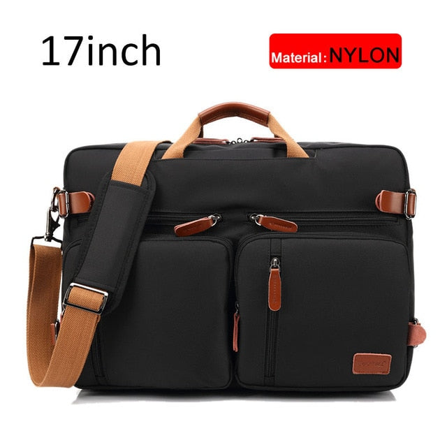 17 Inch Convertible Briefcase Men Business Handbag